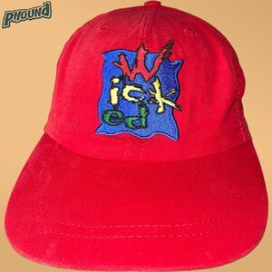 Pete’s Wicked Ale Vtg Beer Hat Red Promo Adjustable EUC
